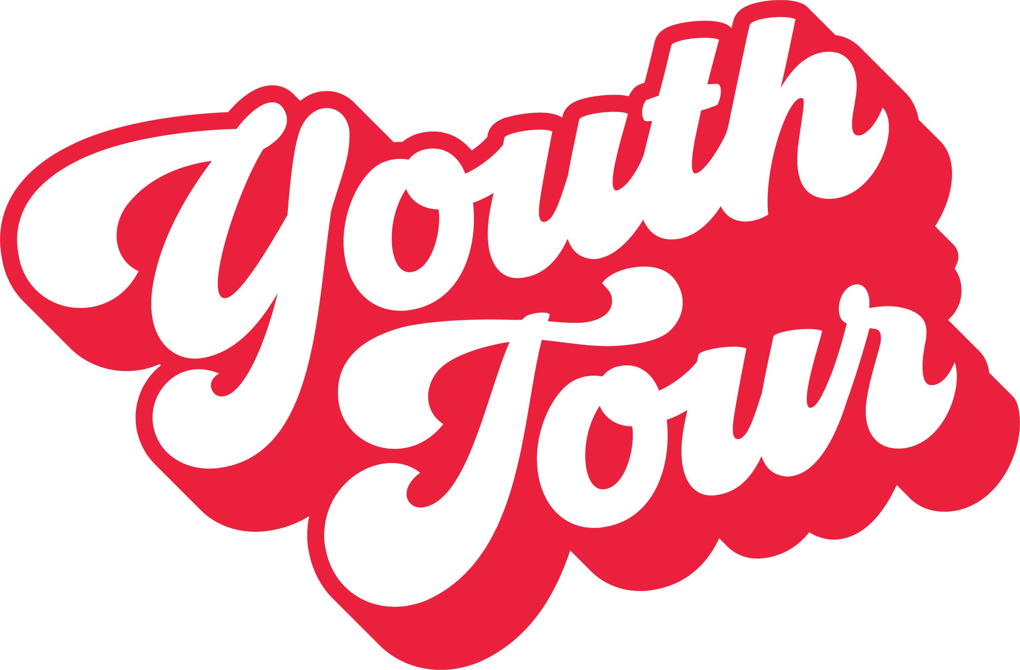 Words "YOUTH TOUR" in red