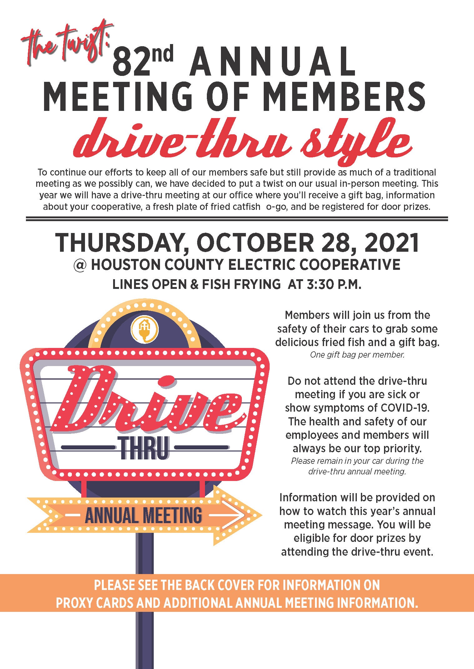Drive-Thru Annual Meeting Info